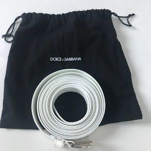 Dolce & Gabbana Patent Leather Wrap Around Belt.